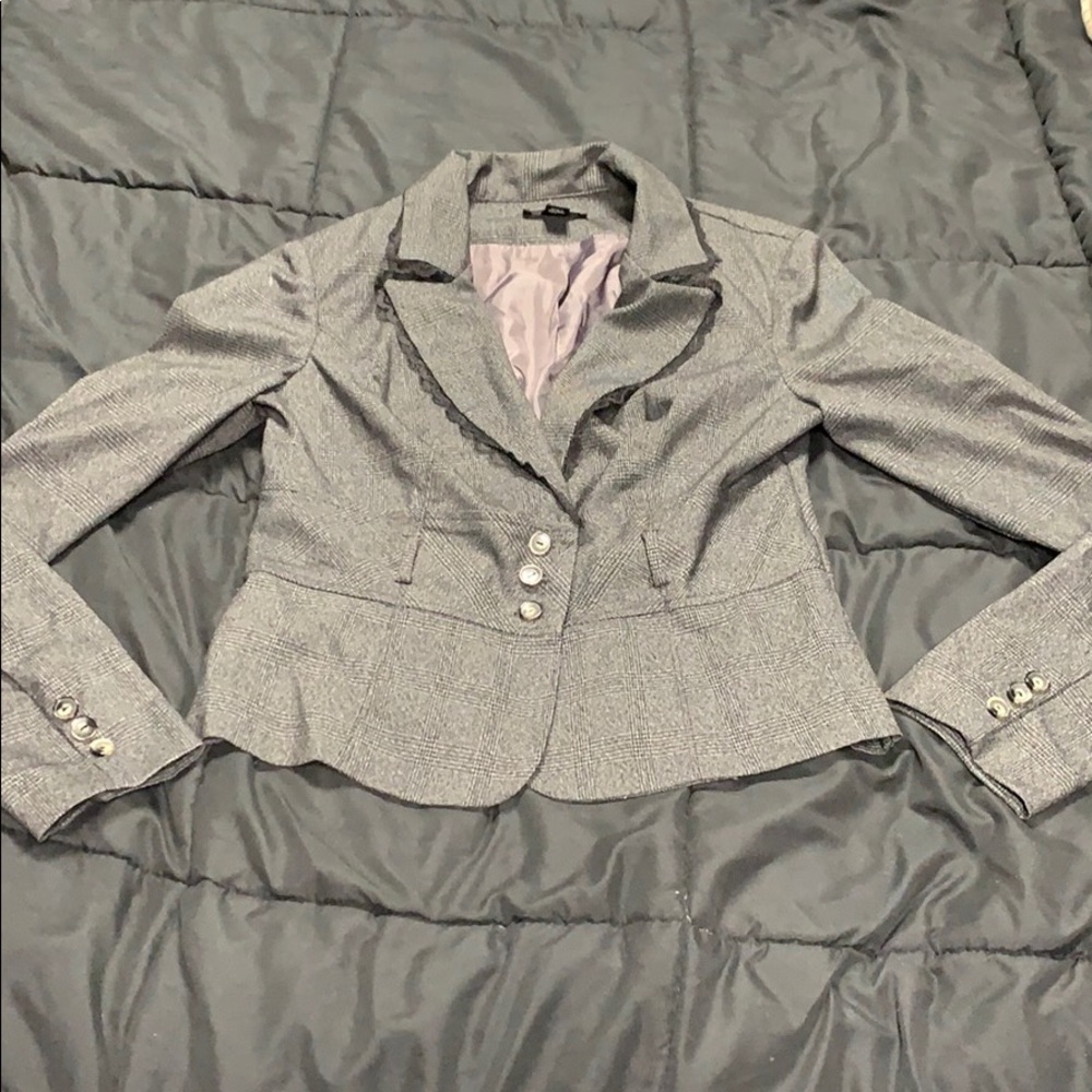Juniors Gray Blazer size Large